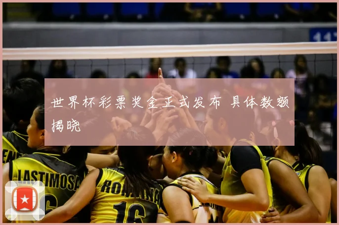 世界杯彩票奖金正式发布 具体数额揭晓